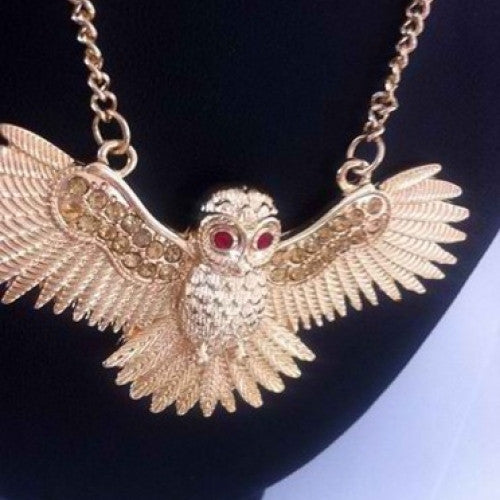 Steampunk Vintage Jewelry Gold Necklace