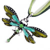 Dragonfly Crystal Pendant Necklace