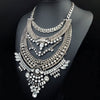 Rhinestone Chain Choker Collar Necklace