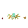 Ocean Gem Octopus Starfish Earring Set