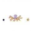 Ocean Gem Octopus Starfish Earring Set